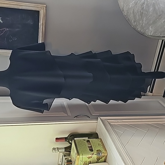 Tiered Rhinestone Caplet Dress - Picture 3 of 5